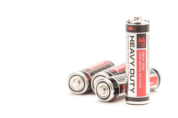 Image showing Batteries on White