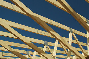 Image showing Construction Home Framing Abstract