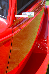 Image showing Red Vintage Car