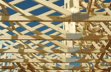 Image showing Construction Home Framing Abstract