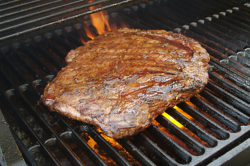 Image showing Succulent Flank Steak BBQ