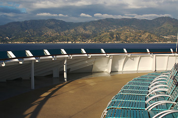 Image showing Cruise Ship Deck Abstract