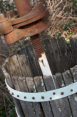 Image showing Vinatge Grapes Press