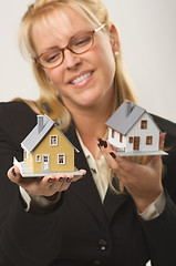 Image showing Houses in Female Hands