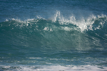 Image showing Dramatic Shorebreak Wave