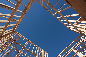 Image showing Construction Home Framing Abstract