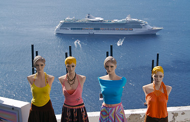 Image showing Santorini Mannequins