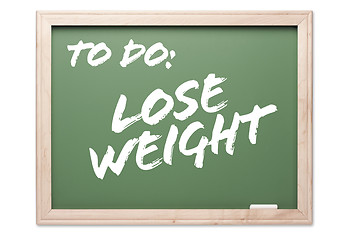 Image showing Chalkboard Series - Lose Weight