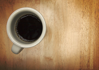 Image showing Coffee Cup Overhead