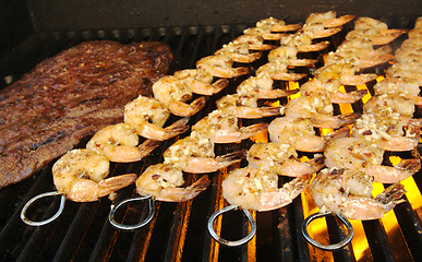 Image showing Succulent Steak and Shrimp 