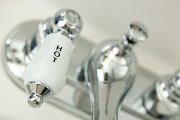 Image showing Abstract of Classic Chrome Faucet