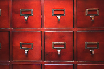 Image showing Lustrous Wooden Cabinet