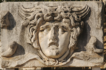 Image showing Face Relief from Ephesus, Turkey