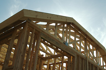 Image showing Construction Home Framing Abstract