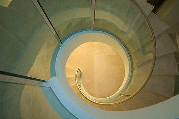 Image showing Majestic Spiral Staircase Abstract