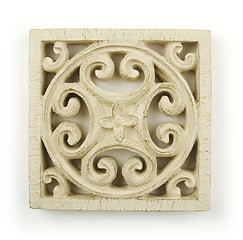 Image showing Ornate Wood Carving Ornament 