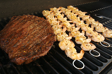 Image showing Succulent Steak and Shrimp 