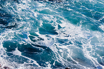 Image showing Deep Blue Ominous Ocean Water