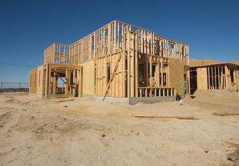 Image showing Construction Home Framing Abstract