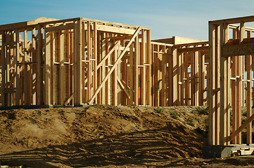 Image showing Construction Home Framing Abstract