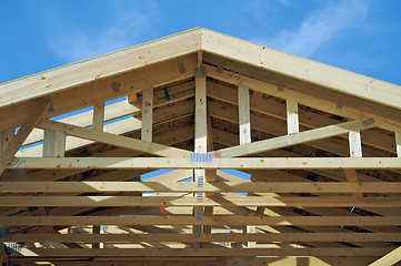 Image showing Construction Home Framing Abstract