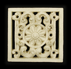 Image showing Ornate Wood Carving Ornament 