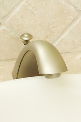 Image showing Close-up of Sink Faucet