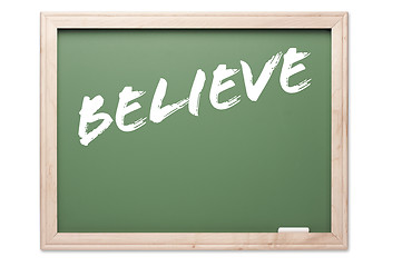 Image showing Quote Series Chalkboard - Believe