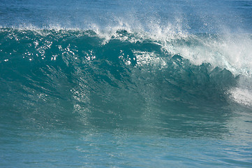 Image showing Dramatic Shorebreak Wave