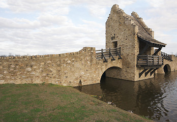 Image showing Ancient Medieval Replica Bridge