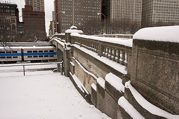 Image showing Bridge Over Chicago Train
