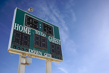 Image showing HIgh School Score Board