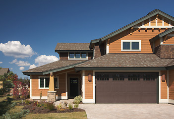 Image showing Colorful New Home Construction