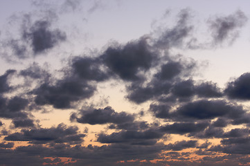 Image showing Clouds at Dawn