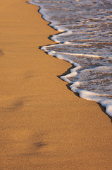 Image showing Beach Shoreline Wash