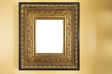 Image showing Ornate Blank Picture Frame on Wall