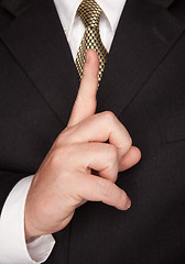 Image showing Businessman Gesturing with Hand