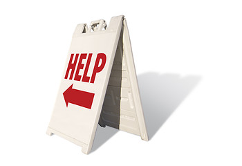 Image showing Help Tent Sign