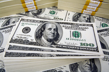 Image showing One Hundred Dollar Bills