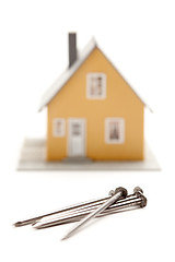 Image showing House and Nails Abstract