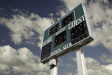 Image showing HIgh School Scoreboard