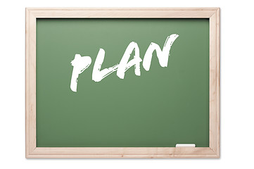 Image showing Chalkboard Series - Plan