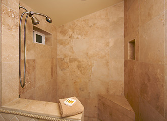 Image showing Exotic Marble Shower