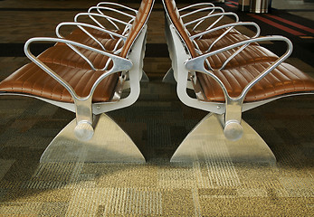 Image showing Airport Seating Abstract