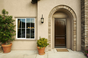 Image showing Home Doorway and Patio