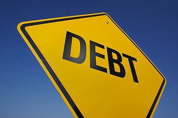 Image showing Debt Road Sign