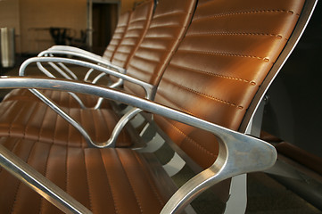 Image showing Airport Seating Abstract