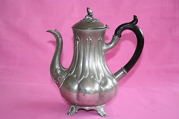 Image showing Antique pewter jug