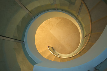 Image showing Majestic Spiral Staircase Abstract