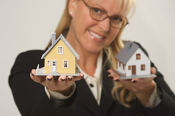 Image showing Houses in Female Hands